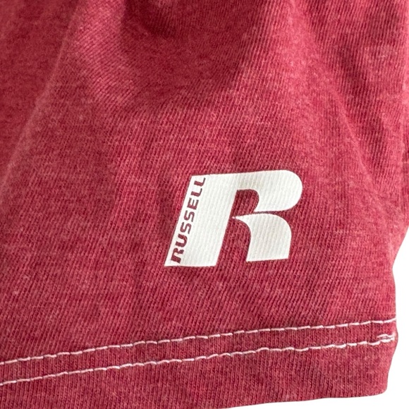 Russell University of Arkansas Womens Jersey Tee Size Medium Hogs Razorbacks - Picture 6 of 7